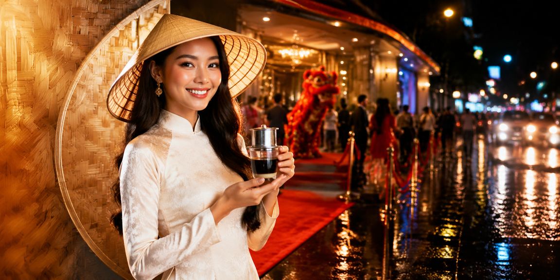 Người phụ nữ đội nón lá tại TP. Hồ Chí Minh đang sử dụng điện thoại để tham khảo thông tin cá cược